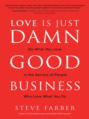 cover image of Love is Just Damn Good Business